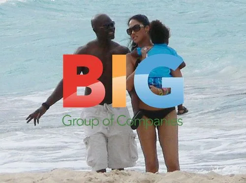 Kimora Lee and Family on St. Barths Beach