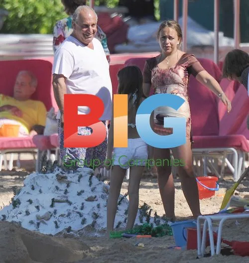 Philip Green and Chloe Green in Barbados