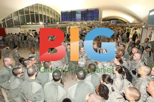 Troops Arrive at St. Louis Airport for Holiday Block Leave