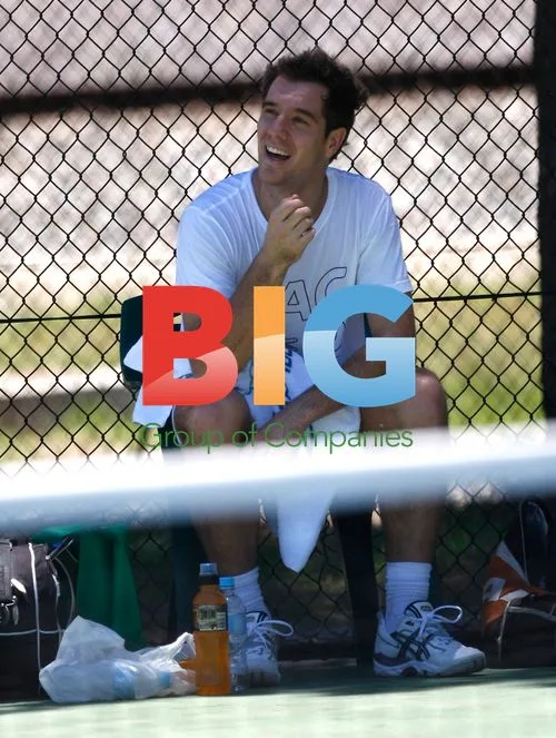Richard Gasquet trains for Hopman Cup