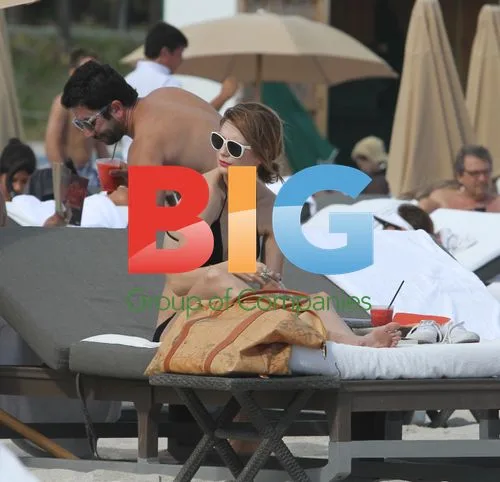 Mischa Barton in Black Bikini