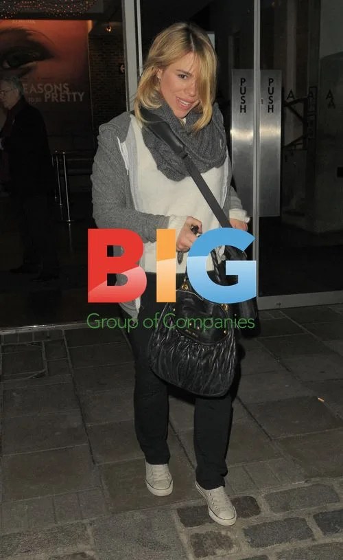 Pregnant Billie Piper Leaving the Almeida Theatre