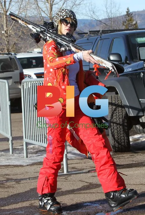 Melanie Griffith and Antonio Banderas Leaving Aspen