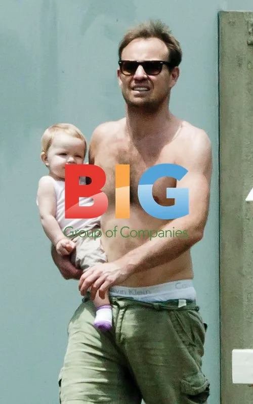 Jason Donovan and Family in Sydney Park