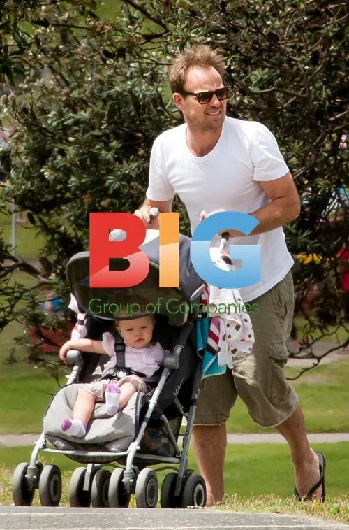 Jason Donovan and Family in Sydney Park