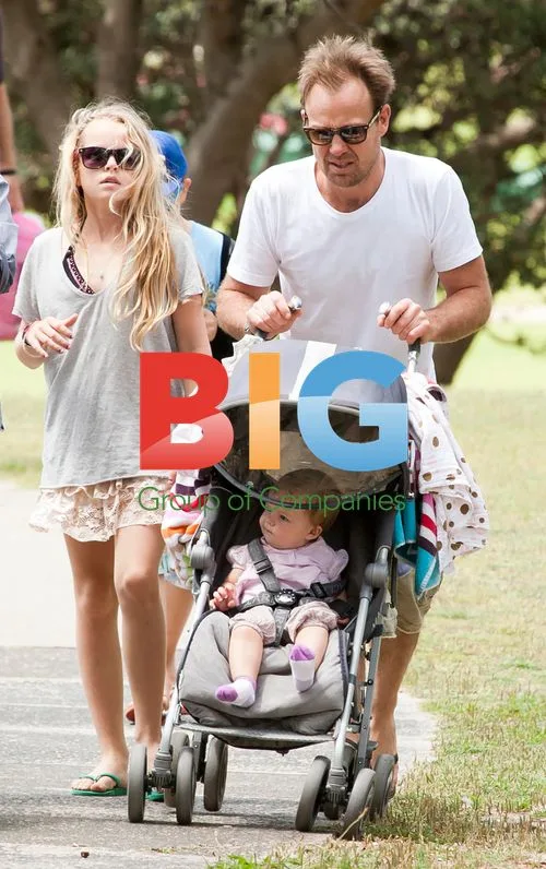 Jason Donovan and Family in Sydney Park