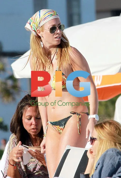 Jill Martin hits the beach in Miami
