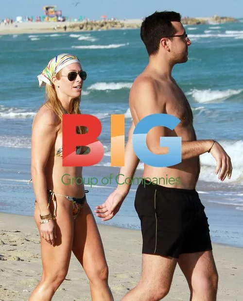 Jill Martin on the Beach in Miami