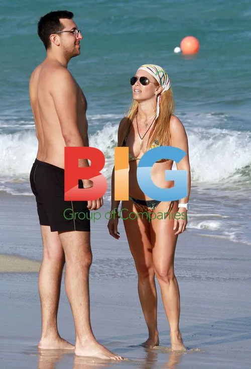 Jill Martin hits the beach in Miami