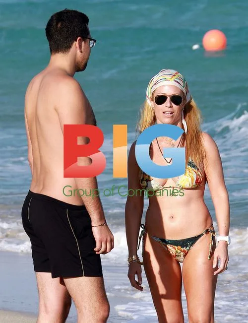 Jill Martin hits the beach in Miami