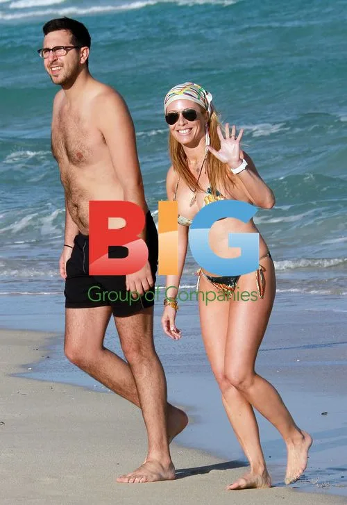 Jill Martin hits the beach in Miami