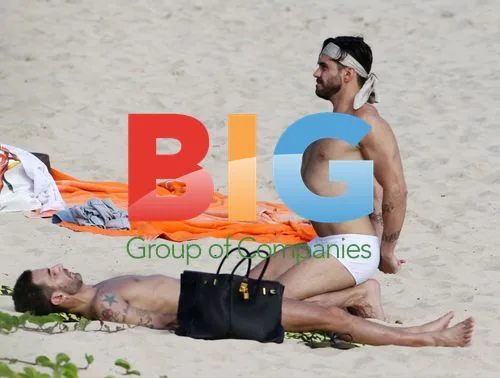 Marc Jacobs and Lorenzo Martone at the Beach