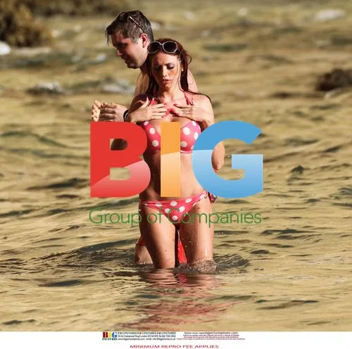 Amy Childs in Polka Dot Bikini