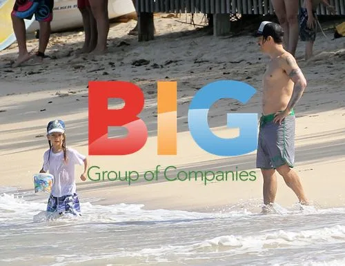 Anthony Kiedis on Beach in St. Barths