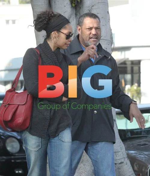 Laurence Fishburne and Gina Torres West Hollywood Stroll