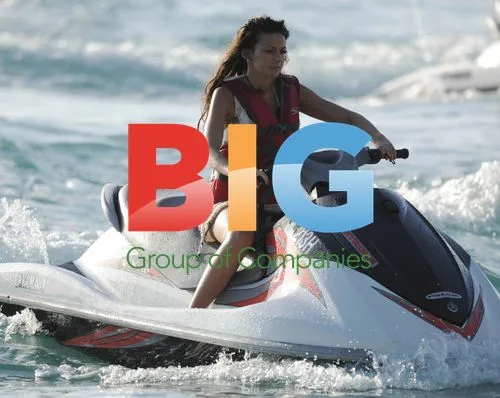 Michelle Keegan on Jetski in Caribbean