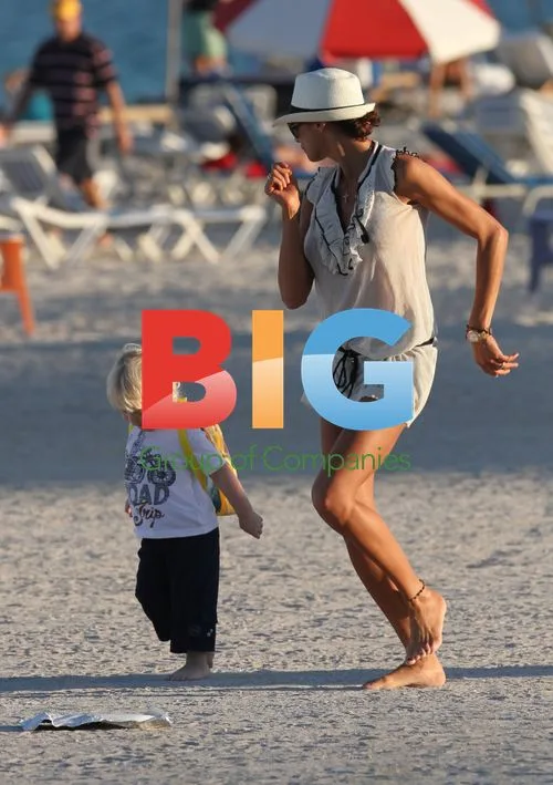 Lily Becker Relaxing on Miami Beach