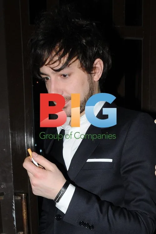 Alex Zane outside Dorchester Hotel