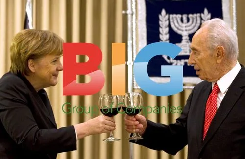 Merkel and Peres Meeting in Jerusalem