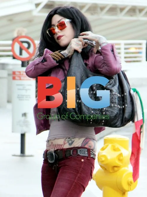 Kat Von D Arriving at LAX