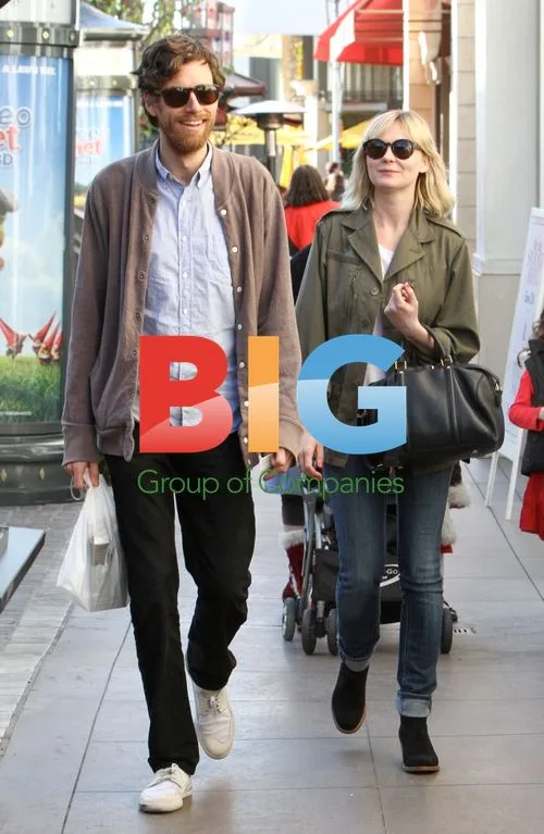 Kirsten Dunst at The Grove with Jason Boesel
