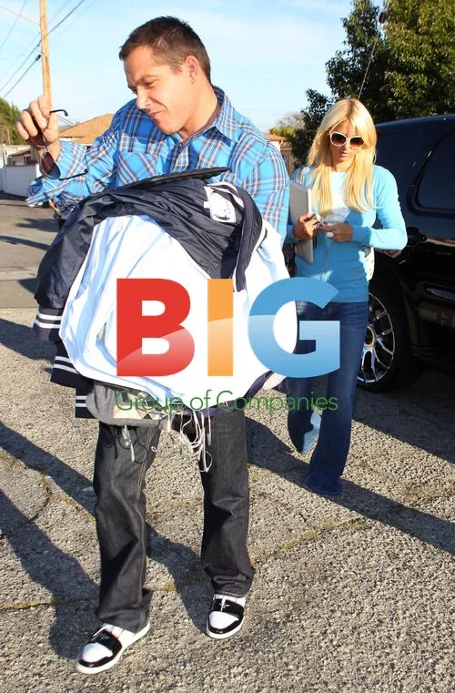 Paris Hilton and Cy Waits Leaving Recording Studio