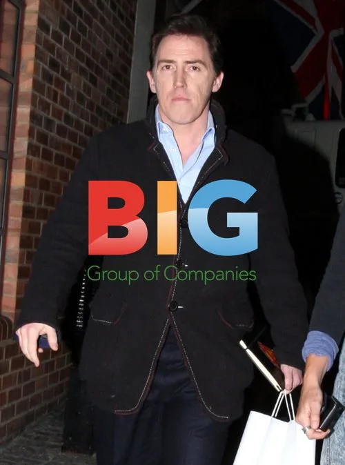 Rob Brydon Leaving London Hotel