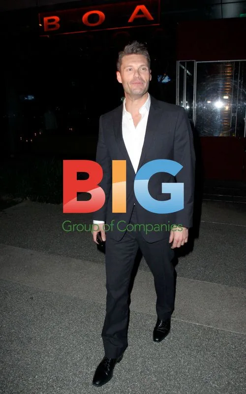 Ryan Seacrest Leaving Boa Steakhouse