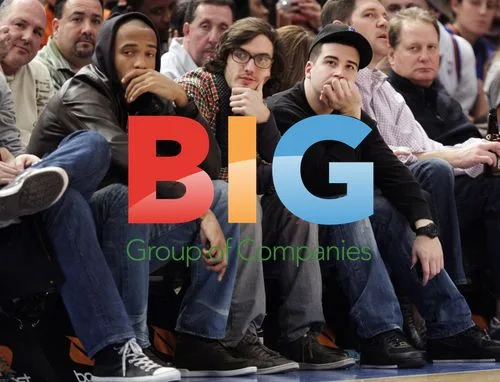 Thierry Henry, Vinny Guadagnino and Andrew Jenks at Knicks Game