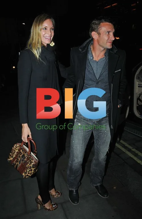 Andriy Shevchenko and Wife at Nobu