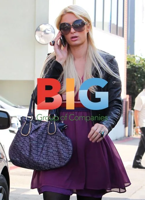 Paris Hilton visits salon and has lunch