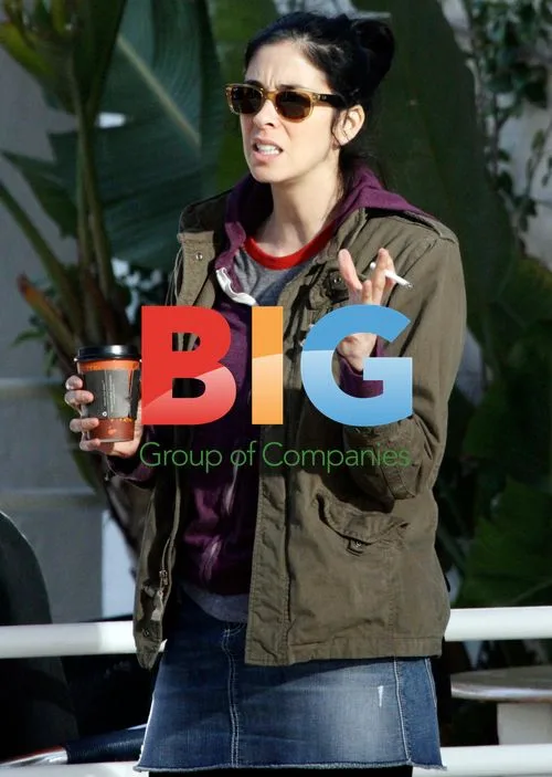 Sarah Silverman Enjoys Cigarette and Coffee