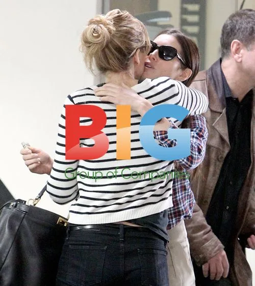 Jessica Biel Leaves Medical Building with Friend