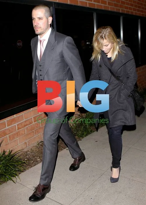 Reese Witherspoon and Jim Toth Leaving Toscana Restaurant