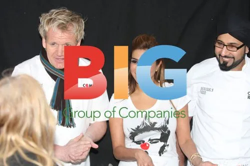 Gordon Ramsay at Charity Curry Stall