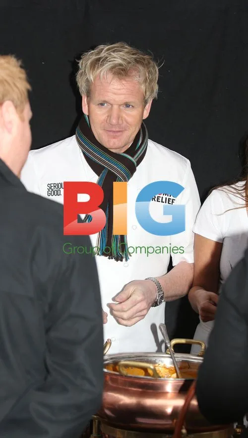 Gordon Ramsay at Comic Relief Curry Stall