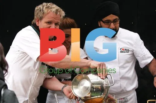 Gordon Ramsay at Comic Relief Curry Stall