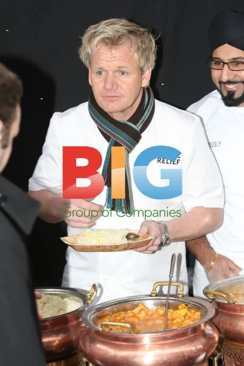 Gordon Ramsay at Comic Relief Curry Stall