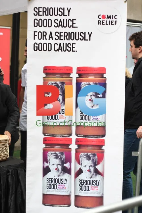 Gordon Ramsay at Comic Relief Pop-Up Curry Stall
