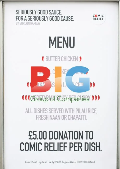Gordon Ramsay at Comic Relief Curry Stall