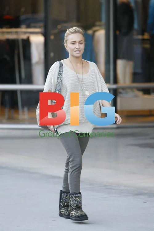 Hayden Panettiere at Burberry in Beverly Hills