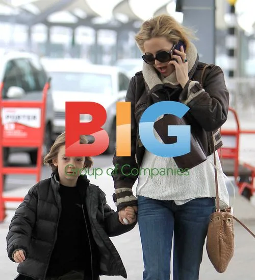 Kate Hudson and son at airport