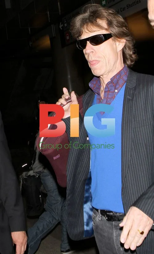 Mick Jagger Arrives at LAX