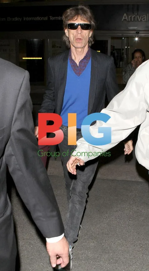 Mick Jagger Arrives at LAX