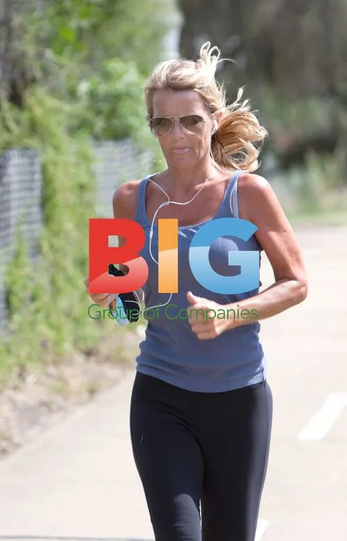 Simone Warne Jogging in Melbourne