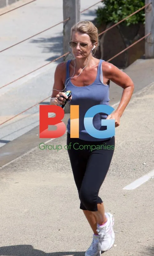 Simone Warne Jogging in Melbourne
