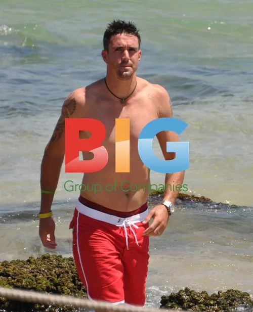 Kevin Pietersen on Bondi Beach