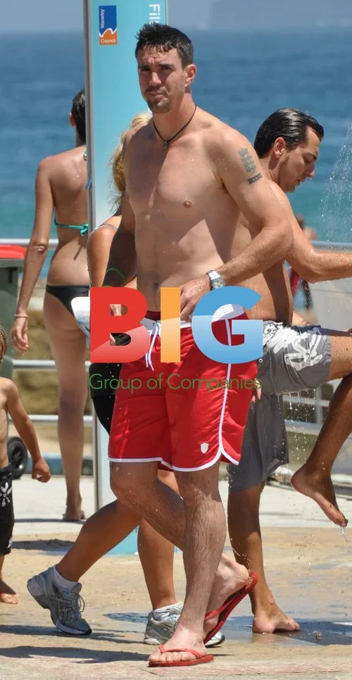Kevin Pietersen on Bondi Beach