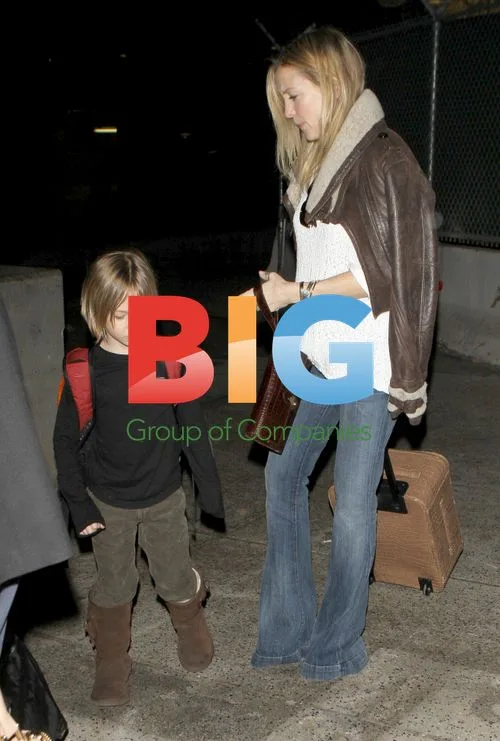 Kate Hudson and son at LAX