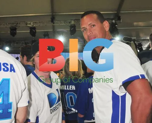Alex Rodriguez and Hunter Parrish at DirecTV Celebrity Beach Bowl